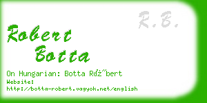 robert botta business card